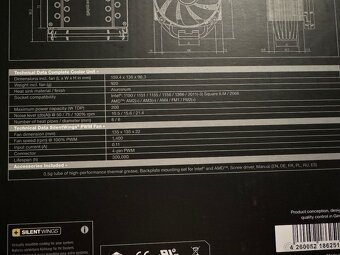 Predám chladič na CPU be quiet Dark Rock 4 - 2