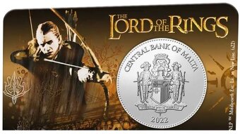 euro lord of the rings - pán prsteňov 2022 coincard karta - 2