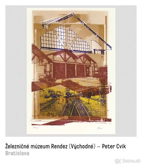 Grafika Čierne diery Železničné múzeum Rendez - 2