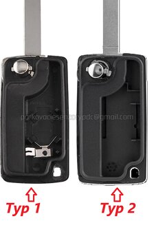 Obal kľúča Peugeot Citroen 4 tlačidla - 2