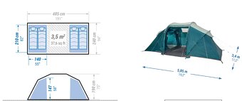 Stan Arpenaz 4.2 pre 4 osoby s 2 spálňami - 2