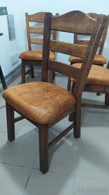 Masívne dubové stoličky repasované - 2