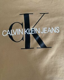 Béžovohnedá dámska mikina Calvin Klein Jeans, veľ. XS - 2