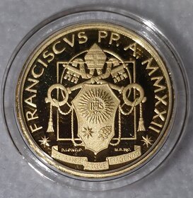 Zlaté mince.10€ Vatikán 2022 Proof. - 2