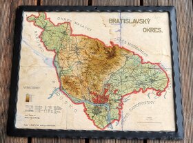 Historická mapa okresu Bratislava - 2
