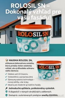 Fasádna omietka Maxima Rolosil SN silikónová omietka - 2