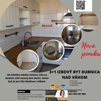 Priestranný 3-izbový byt s loggiou a krásnym výhľadom – Dubn - 2