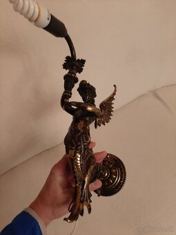 RARITA Starožitná lampa - Nympha. - 2