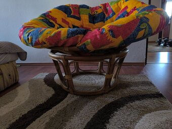 Predám ratánové kreslo vajíčko - 2