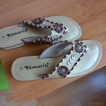 Letné šľapky TAMARIS, kabelka zdarma - 2