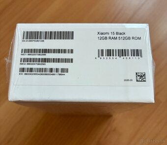 Xiaomi 15 5G 12GB/512GB black - 2