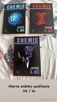Predám učebnice pre SŠ z BIO, CHEM, FYZ a SJL - 2