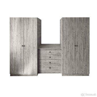 Ponúkam na predaj šatnikové skrine 200x90x50cm -BIELA NOVA - 2