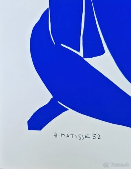 Henri Matisse - Modrý akt II (Bez rámu) Sieťotlač, fauvizmus - 2