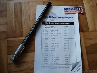 Pevná oska na ťahanie cyklovozíka Robert Axle Project - 2