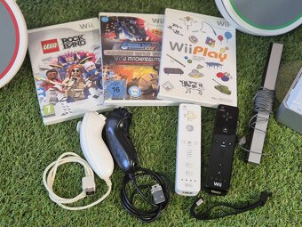 Nintendo Wii, 2 ovládače, bicie a 3 hry - 2