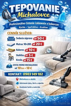 Tepovanie Michalovce - 2