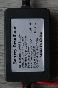 Inteligentný Desulfátor pre 12V-24V-36V-48V olovené akumulát - 2