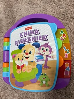 Zvukova knizka - kniha riekniek fisher price - 2