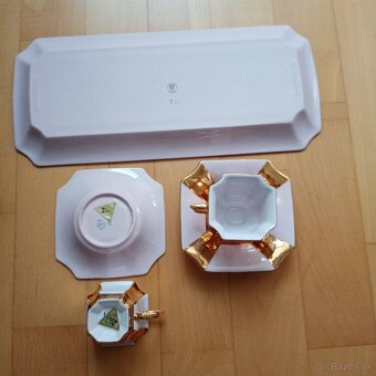 súprava Empír ružový porcelán - 2