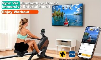 Veslovací trenažér - veslovací stroj - 2