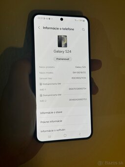 Dobrý deň Ponúkam na predaj Samsung Galaxy S24 8GB 256GB - 2