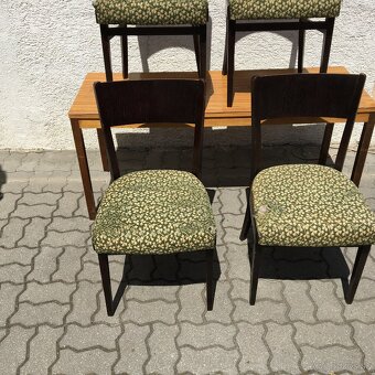 Retro stolicky drevene UP Zavody vidiecke 4ks - 2