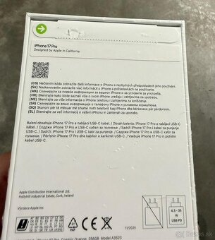 Predám IPhone 17 pro 256 GB oranžový - 2