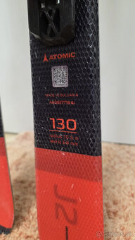 Detské lyže Atomic 130cm + palice 110cm - 2