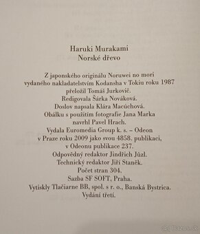 Haruki Murakami - Norské dřevo - 2