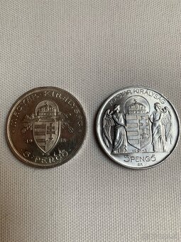 5 Pengö 1938 a 5 Pengö 1943. - 2