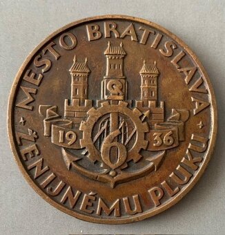 Stará Bratislavská vojenská medaila 1936 - 2