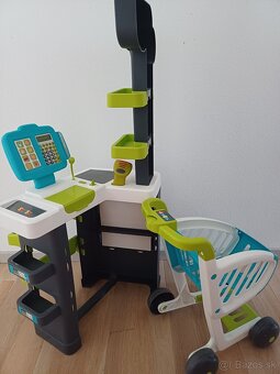 Obchod Smoby - s nakupnym vozikom, 89cm vyska - 2