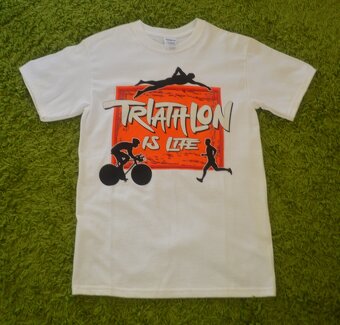 Tričko triatlon biele - 2