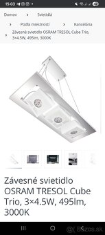 Stropné svietidlo OSRAM LED Tresol Cube trio - 2