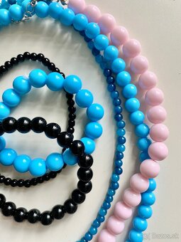 3 náhrdelníky a 3 náramky, bižutéria, pre neho aj ňu - 2