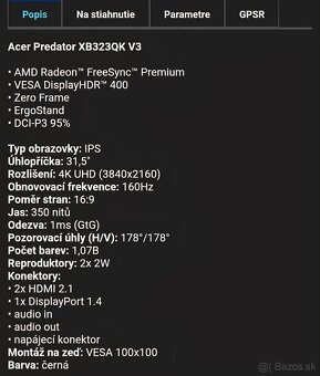 Herný monitor ACER PREDATOR - 2