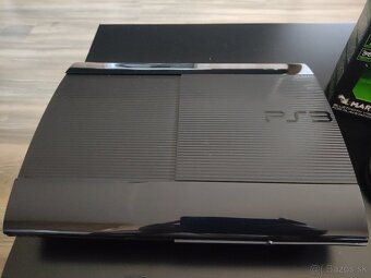 Predám PS3 Super Slim 320 GB + 2×ovládač.Rezervované do 16.6 - 2