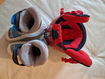 Detská lyžiarska výbava – lyžiarky Nordica + prilba - 2