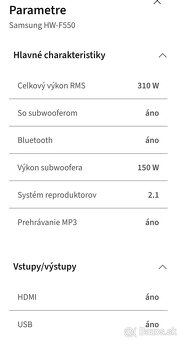Samsung soundbar - 2