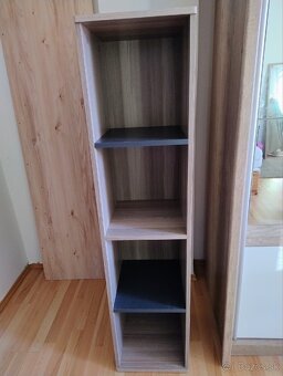 Písací stolík,skrinka, kancelárska stolička - 2