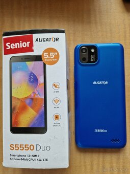 Senior mobil Aligátor S5550 Duo - 2