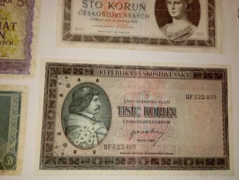 BANKOVKY 5-1000 KČS, ČTYŘICÁTÁ LÉTA, VŠE NEPERFOROVANÉ - 2