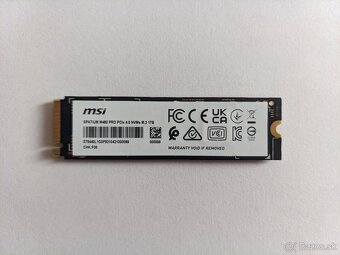 MSI SPATIUM M480 PRO 1TB, M.2 2280, NVMe - 2