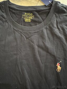 Tričko Ralph Lauren čierne basic L - 2
