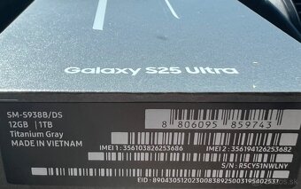 SAMSUNG GALAXY S25 ULTRA 12/1TB - 2