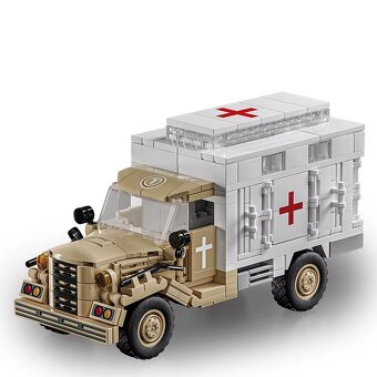 Vojenska SANITKA 432 ks stavebnica - 2
