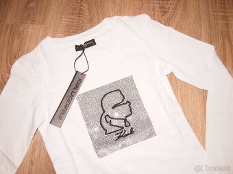 Karl Lagerfeld dámske biele tričko - 2