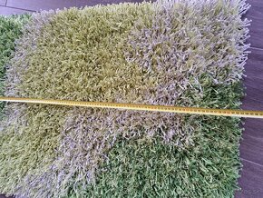 Zelený koberec s vysokým vlasom - 2