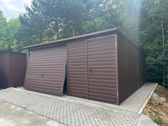 Plechová garáž 5x5m - 2